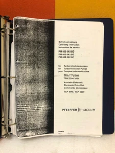 Balzers TPH/TPU/TCP-500/2000/20001 Operation Manual - Picture 1 of 3