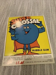 vintage Bubble Gum Vending Machine Display Card Super Colossal - Picture 1 of 1
