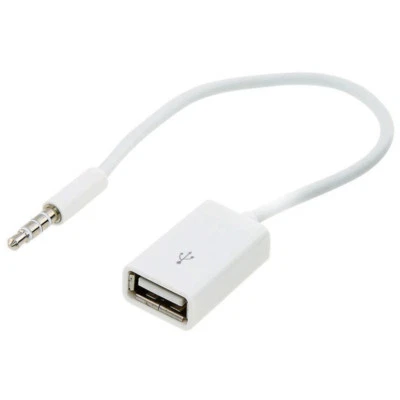 3.5mm Male AUX Audio Plug Jack To USB2.0 Type A Female OTG Cable Adapter Car Mp3 - Image 1 of 4