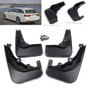 Splash Guards Mudguard Flaps Fender Fit Mercedes Benz E Class Sport Sedan 14-15 - Picture 1 of 9