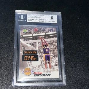 1997-98 Upper Deck Kobe Bryant Nestle Crunch Time Card #CT22 ~ BGS 8 NM-MT - Picture 1 of 9