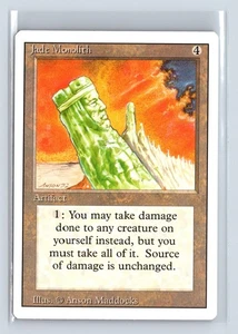 (4x) JADE MONOLITH – MTG Magic the Gathering Card – Revised – Rare - Picture 1 of 6