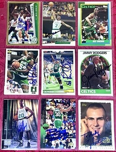 Frmr. LOTE de tarjetas de baloncesto autografiadas de los Boston Celtics NBA Robert Parish + ¡más! - Imagen 1 de 6