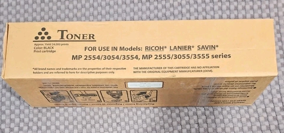 Cartucho de tóner Ricoh MP 3554 - negro (842124) Foto 1 de 1