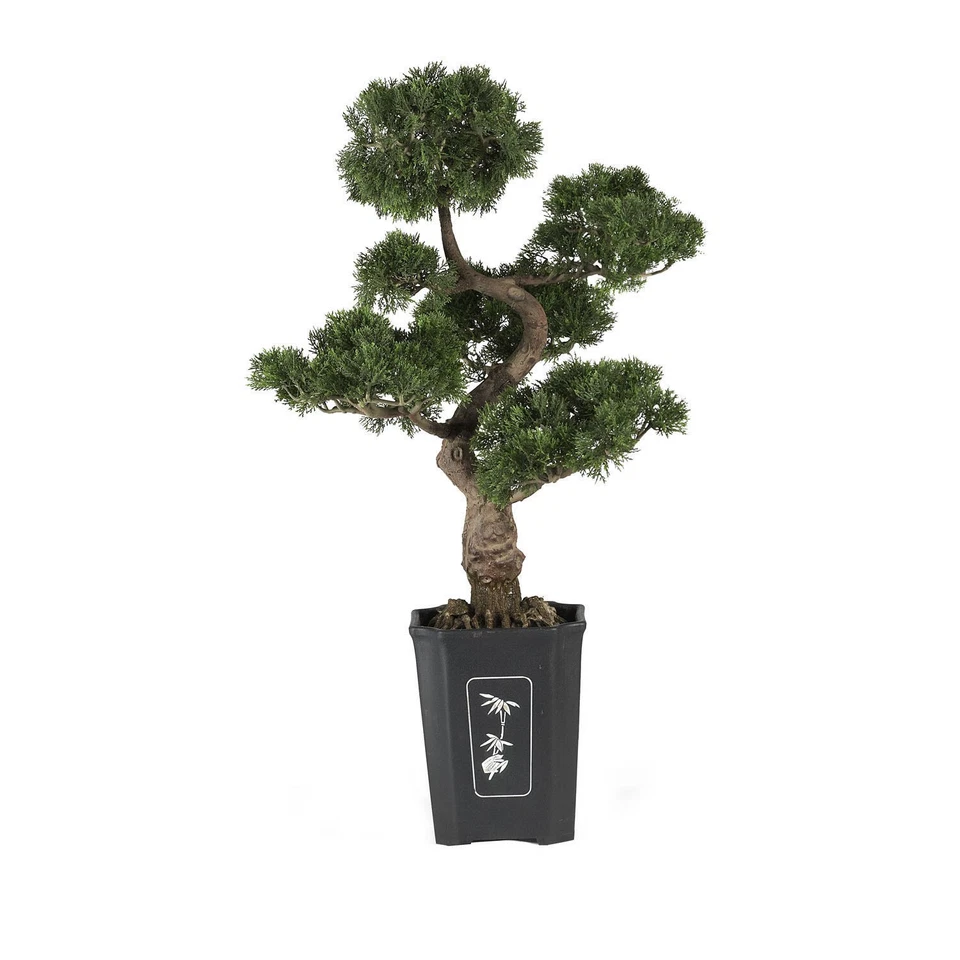 36" ARTIFICIAL SILK FAKE CEDAR BONSAI TREE PLANT - REALISTIC! - Image 1 of 1