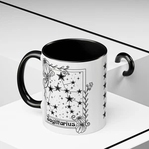 Taza Constelación Sagitario, taza de café astrología zodiacal, horóscopo cumpleaños - Imagen 1 de 11