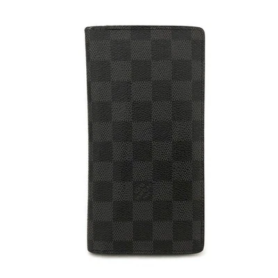 EGA Louis Vuitton Damier Graphite Porte feiulle Brazza Long Wallet Purse/0BL0024 - Image 1 of 4