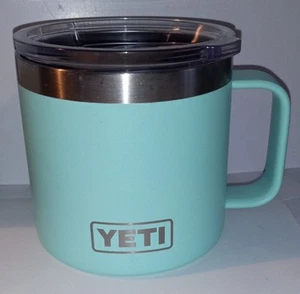 Yeti Rambler 14 oz Stainless Mug Seafoam Green - Picture 1 of 2