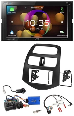 JVC DAB Lenkrad 2DIN Bluetooth USB Autoradio für Chevrolet Spark 2013-2015 - Bild 1 von 4