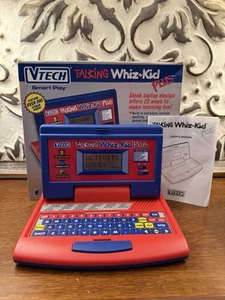 VTECH Talking Whiz Kid Plus Electronic Learning Computer Tested 1993 With Box! - Picture 1 of 3