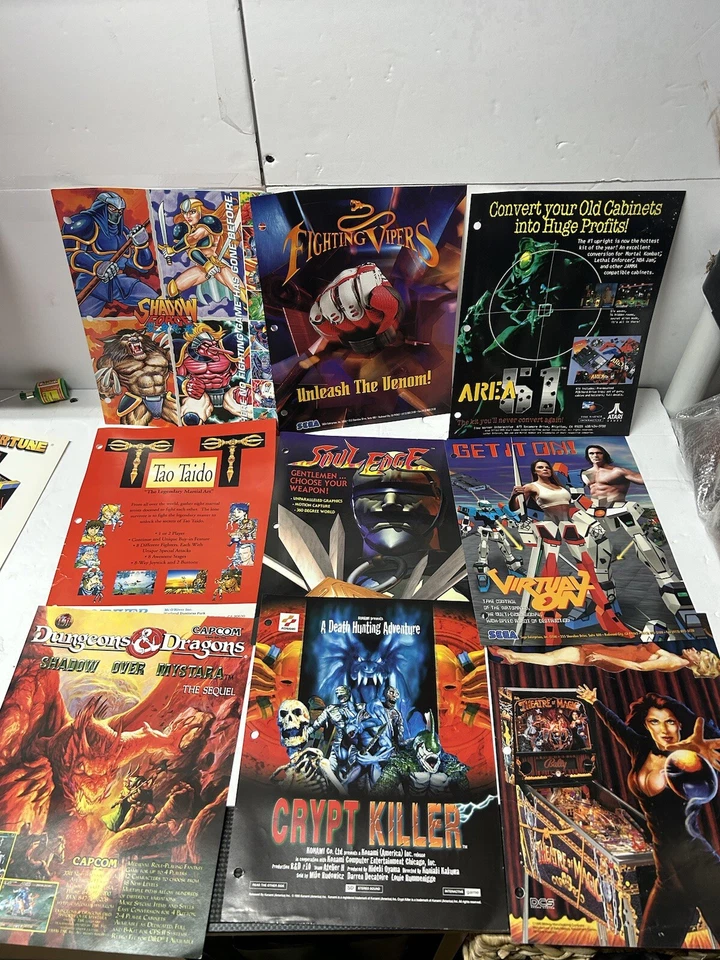 Vintage Atari Video Games, Sega, Store Promos Arcade, Games 1980s 90s - Image 1 of 1