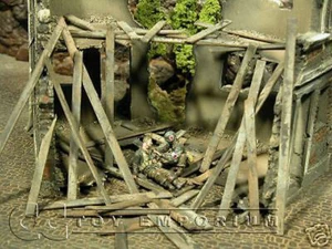 "RETIRED" Build-a-Rama 1:32 Hand Painted Destroyed Timbers Set - Photo 1 sur 1