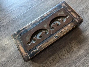 Antique 19th Century Primitive Wooden MOLD Cookie Butter Candy Brick Style - Picture 1 of 10