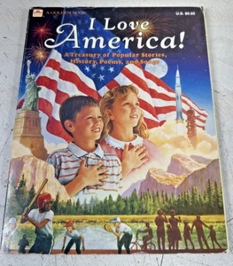 I Love America! Ein goldenes Buch Geschichte USA Geschichten Lieder Gedichte Hausunterricht Staaten - Bild 1 von 4