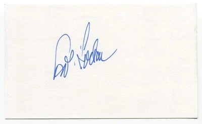 Bob Locker Signed 3x5 Index Card Autographed MLB Baseball Cubs Seattle Pilots - Image 1 of 2