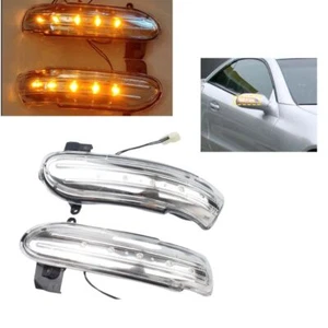 LED Turn Signal Lights For Benz SLK-Class R171 SL-Class R230 03-08 Clear Lens AS - Picture 1 of 7