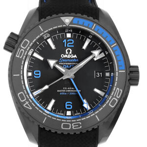 OMEGA Seamaster 600 Planet Ocean GMT Co-Axial Master Chronometer Deep Black ...
