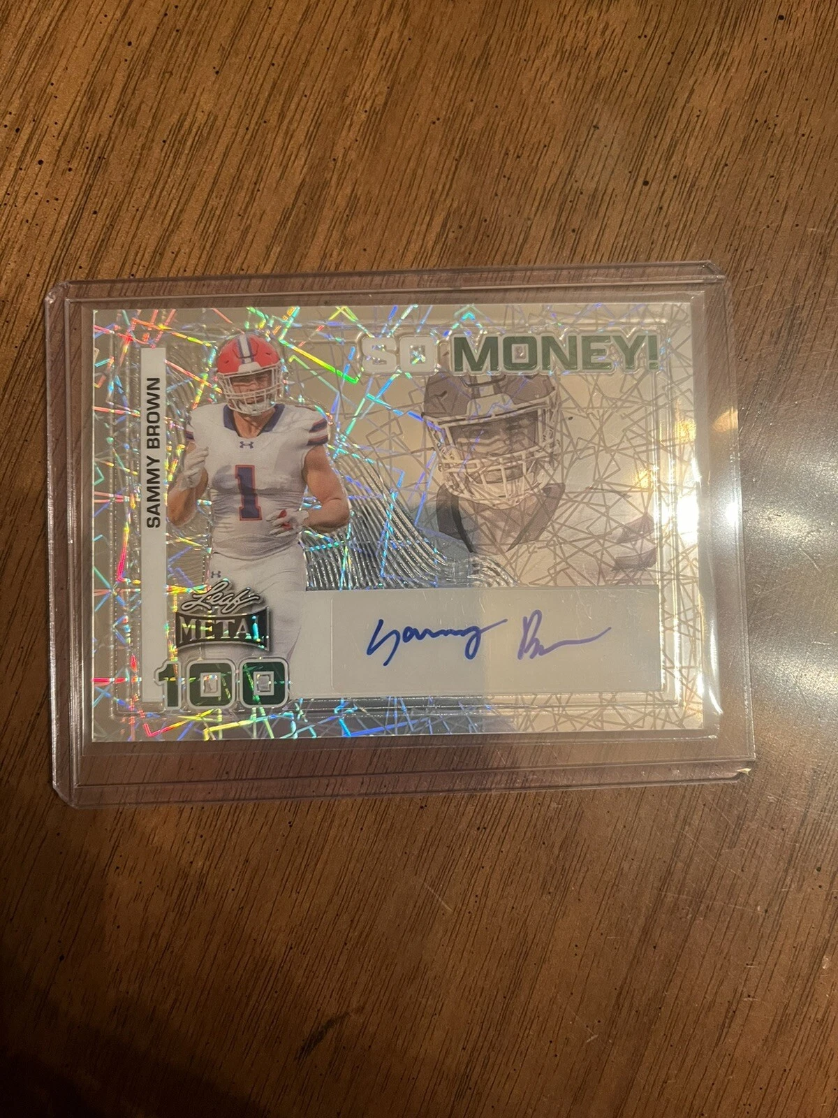 2024 Leaf Metal Sammy Brown SM-SB1 So Money Silver Laser Auto 2/6