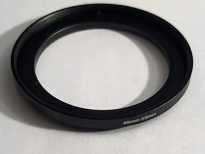 46-55mm Metal Step Up Stepping Lens Filter Adapter Ring 46mm-55mm 46mm-55 46-55 - Image 1 of 3