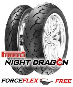 PIRELLI NIGHT DRAGON 100/90-19 FRONT/REAR 160/70-17 TIRE HARLEY DYNA STREET BOB - Picture 1 of 3