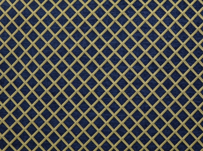 Tapicería Chenille Azul Marino Diamante Cortinas Hogar Tela por Yarda 57" Ancho Foto 1 de 1