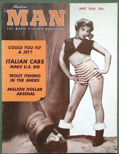 Modern Man Volume 3 No 11 - 1954 - Pin-Up & Glamour USA - Kathy Marlowe - Picture 1 of 2