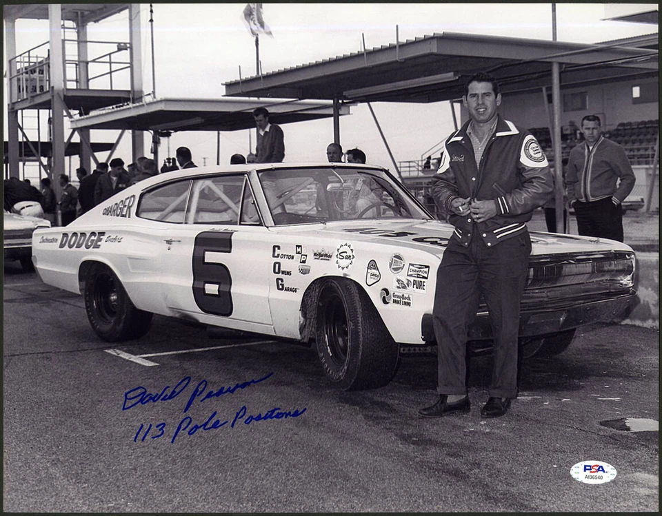 David Pearson SIGNED 11x14 Photo NASCAR LEGEND HOF INSC PSA/DNA AUTOGRAPHED - Image 1 of 1