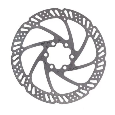 TEKTRO TR 180-24 Ola Disco de Freno 180MM 6-Loch Plata MTB Grava Road - Nuevo - Imagen 1 de 3