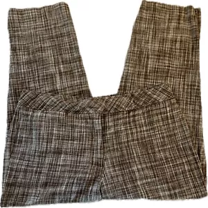 Talbots Damen Leinen und Baumwolle Caprihose braun und creme kariert Größe 12 - Bild 1 von 15