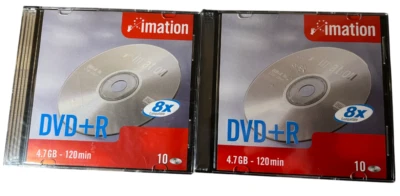 Imation DVD+R 4.7GB 20 Stück Rohlinge Originalverpackt 120min 8x Compatible - Bild 1 von 4