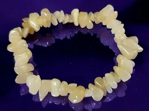 Bracciale CALCITE MIELE cristalloterapia pietra luna naturali minerali quarz zen - Imagen 1 de 2