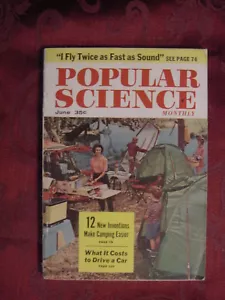POPULAR SCIENCE June 1956 CAMPING F-104a Anthony W. Lavier Miniature rooms - Picture 1 of 1