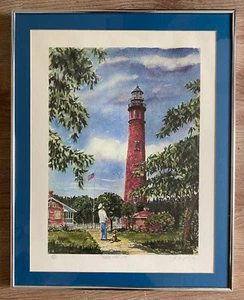 JACK ROLAND MURPHY (Murph the Surf) Ponce Inlet Light Limited Edition Print - Picture 1 of 6