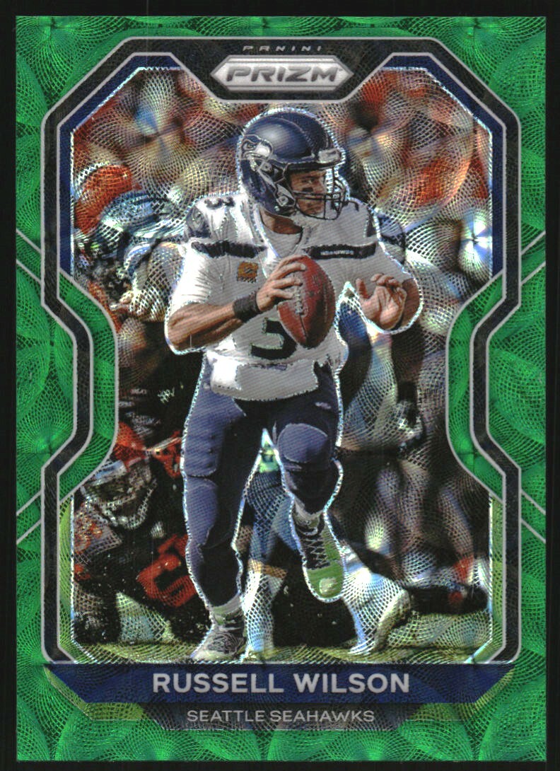 2020 Panini Prizm Prizms Green Scope #294 Russell Wilson /75