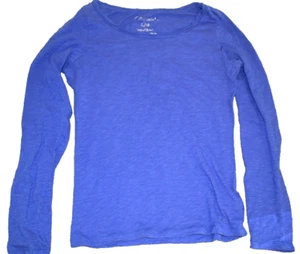H9 !WOW! Vintage Size Large AEROPOSTALE Blue Long Sleeve T-Shirt - Picture 1 of 3