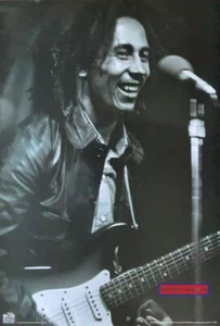 Bob Marley Smiling On Stage Vintage Poster 24 x 35 - Picture 1 of 1