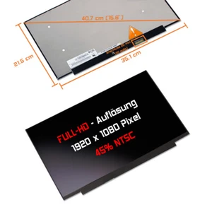 15,6" Full HD LED Ersatz Display matt für BOE NV156FHM-T07 V8.1 Touchscreen  - Afbeelding 1 van 1