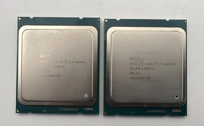 Intel Xeon E5-2630 v2 2.6GHz 15MB 7.2GT/s SR1AM 6-Core Processor *MATCHING PAIR* - Image 1 of 2
