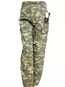 NUEVOS PANTALONES ACU VERDE OLIVA DIGITAL CAMUFLAJE UNIVERSAL - POLY STOP - Pequeño S - Imagen 1 de 5