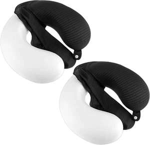 2 Pack Neck Pillow Replacement Cover Travel U Neck Pillow Case Cover Travel Neck - Picture 1 of 12