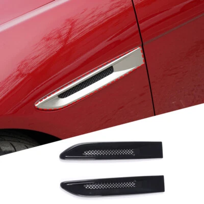 Gloss Black For Jaguar F-Pace X761 2016-2019 Fender Side Air Vent Outlet Cover Foto 1 de 4