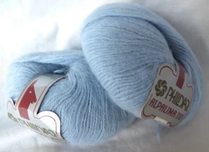 2 Phildar Alpalima 310 hellblau 60/40 Alpaka/Acryl Mischung 50g Kugeln, neu - Bild 1 von 3