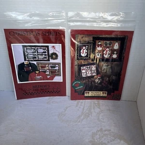 2 DEBBIE MUMM MUMM'S THE WORD Quilt Patterns CHRISTMAS SPIRITS & Snowman Sampler - Picture 1 of 5