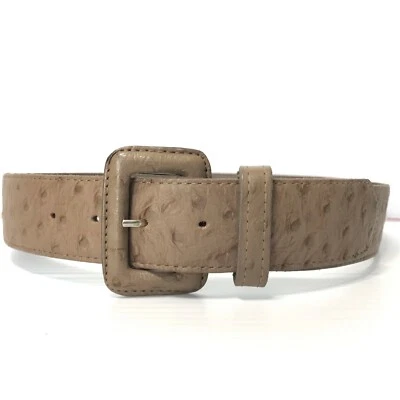 Accessories by Pearl Brown Women's Belt XS VTG Leather Embossed Classic 80's - Image 1 of 4