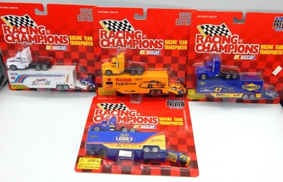 RACING CHAMPIONS 1996 Team Transporter & Car Lote de 4 (RTC1461) Escala 1/87 Foto 1 de 4