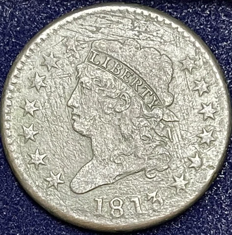 1813 Large Cent Classic Head One Cent 1c Better Grade XF + Details  #34716 Cover