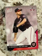 2020 TOPPS NOW BRACKET BONANZA SILVER BONUS CARD NATIONALS MAX SCHERZER #BBB-4