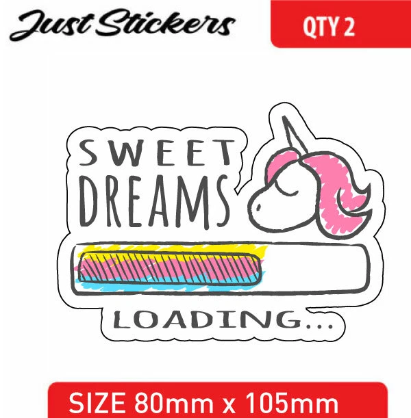 Cute Unicorn sticker car sticker, bumper sticker , skate , bike, window, laptop, - Image 1 of 1