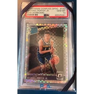2018 Panini Optic Michael Porter Jr Checkerboard PSA 10 GEM SSP ebay authentic - Picture 1 of 3