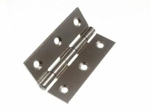 New 100 X Door Butt Hinges BZP Zinc Plated Steel 63mm ( 2 1/2 Inch ) - Onestopdi - Picture 1 of 1